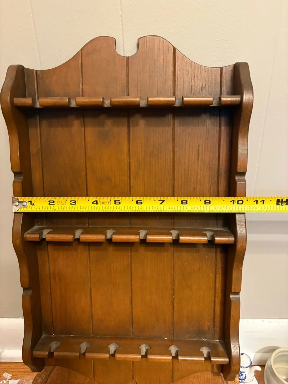 Wooden Spoon Holder/ Hankie Display (Hankies not included)